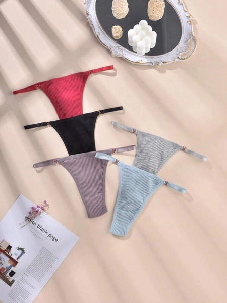 Plus 5pack Solid Thong