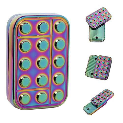 Fidget Toys Adults Metal Fidget Slider Magnetic EDC Haptic Fidget Toys for Adults - Multicolor - Multicolor