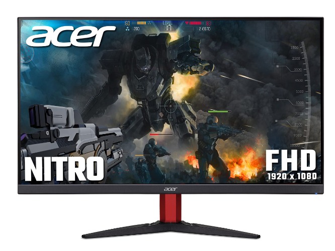 Acer Nitro KG272Sbmiipfx 27 inch Full HD Gaming Monitor (IPS Panel, FreeSync Premium, 165Hz, 0.5ms, HDR 10, DP, HDMI, Black)