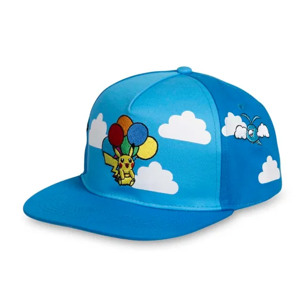 Pikachu Balloon Adventure Flat-Bill Hat (One Size-Adult)
