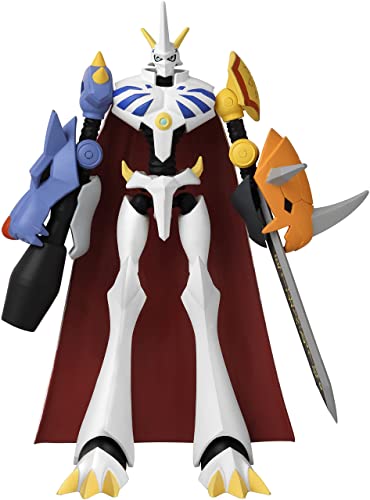 Anime Heroes Bandai Digimon Omegamon Action Figure | 6.5'' Tall Omegamon Articulated Anime Figure With Extra Set Of Hands And Accessories | Collectable Anime Merch Digimon Figure Omegamon - Multi-colored