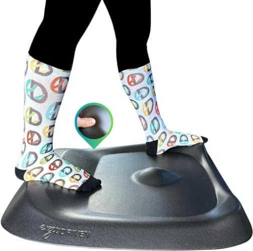 Topo Comfort Mat by Ergodriven | The Original Not-Flat Anti-Fatigue Standing Desk Mat with Calculated Terrain | Accessories | Obsidian Black - Obsidian Black