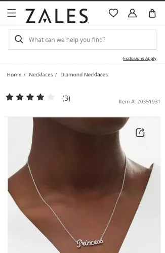 Princess Necklace in Sterling Silver