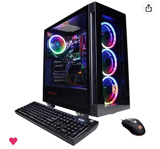 Amazon.com: CYBERPOWERPC Gamer Xtreme VR Gaming PC, Intel Core i7-12700KF 3.6GHz, GeForce RTX 3060 12GB, 16GB DDR4, 500GB NVMe PCIe SSD, 2TB HDD, WiFi & Win 11 Home (GXiVR8400A9), Black
