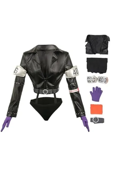 Nico Robin Costume Miss Allsunday Cosplay Black Coat Full Set Egghead Future Arc Outfits Halloween Suit Adult Women - X-Large - Robin