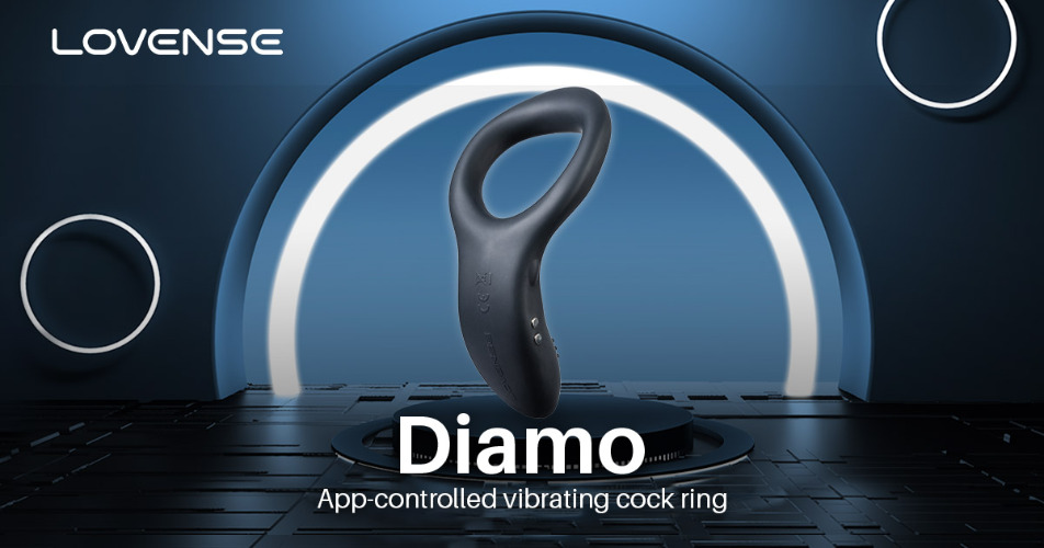 Lovense® Diamo: Comfortable remote control vibrating cock ring!