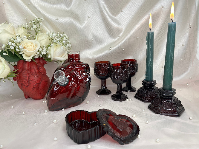 Scarlet | Large Heart Bong Set