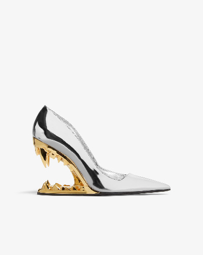 Morso Mirror Pumps : Women Shoes Silver/Gold |GCDS®
