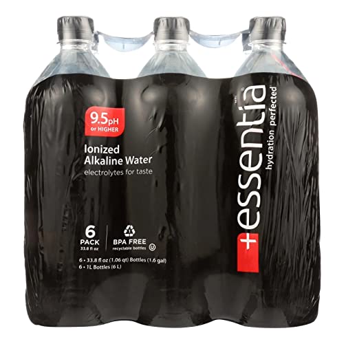 Essentia Water, Water Ionized Alkaline 6 Count, 202.8 Fl Oz - 33.8 Fl Oz (Pack of 6)