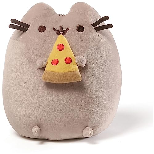 GUND Pusheen Snackable Pizza Plush, Stuffed Animal for Ages 8 and Up, 9.5”, Gray - Pizza