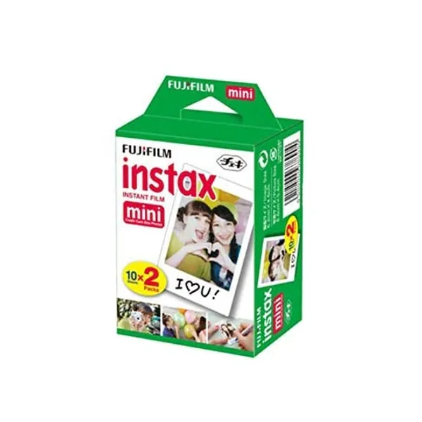 
                            Fujifilm INSTAX Mini Instant Film 2 Pack = 20 Sheets (White) for Fujifilm Mini 8 & Mini 9 Cameras, Model:4332059078
                        