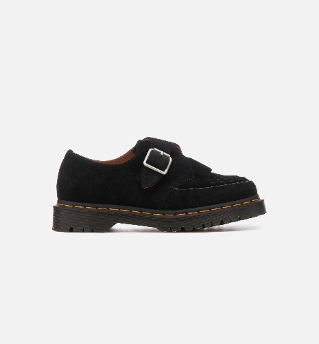 Ramsey Suede Kiltie Buckle Creepers Mens Lifestyle Shoe - Black | 8