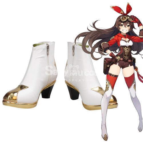 【In Stock】Game Genshin Impact Cosplay Amber Cosplay Shoes - 42