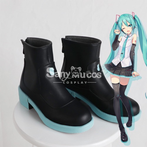 Vocaloid Hatsune Miku Cosplay Classic Miku Cosplay Shoes - 42