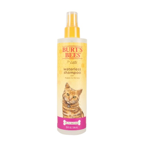 Burt's Bees for Cats Natural Waterless Shampoo with Apple and Honey | Cat Waterless Shampoo Spray | Easy to Use Cat Dry Shampoo for Fresh Skin and Fur Without a Bath | Made in the USA, 10 Oz - 10 Fl Oz - 1 Pack
