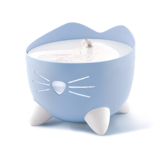 Catit PIXI Cat Drinking Fountain, Running Water Fountain, Blue - Blue