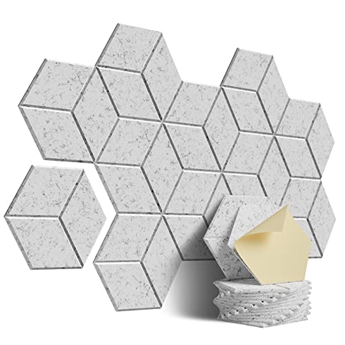 12 PACK Y-Lined Acoustic Foam,Self-adhesive Sound Proof Panels,12 X 10.5 X 0.4 Inches Sound Proof Foam Panel,High Density Fireproof Wall Panels(GRAY) - 12 Pack 0.4 Inch - Grey