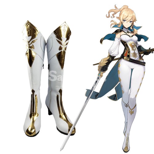 【In Stock】Game Genshin Impact Cosplay Jean Cosplay Shoes - 42