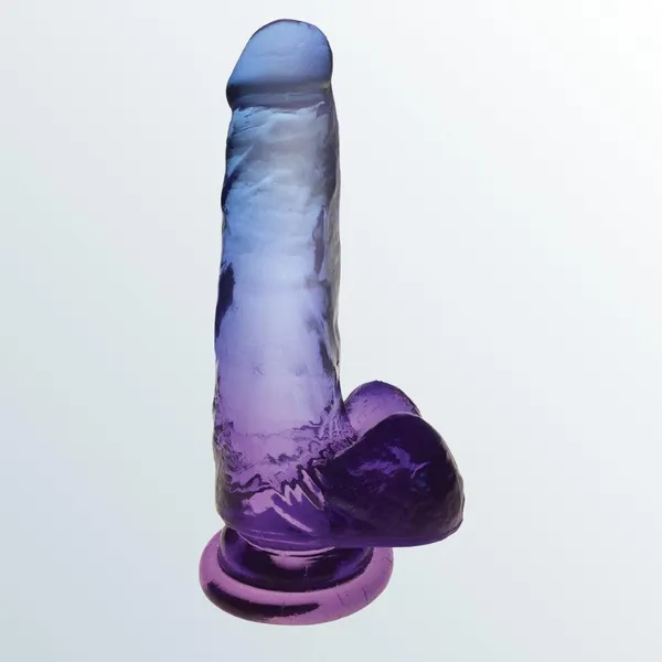 Shades 7" Gradient Jelly Dong - Blue and Violet