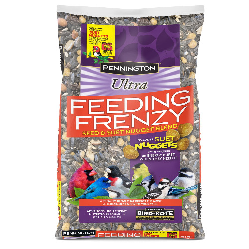 Pennington Ultra Feeding Frenzy Blend Dry Wild Bird Feed and Seed, 10 lb. Bag, 1 Pack