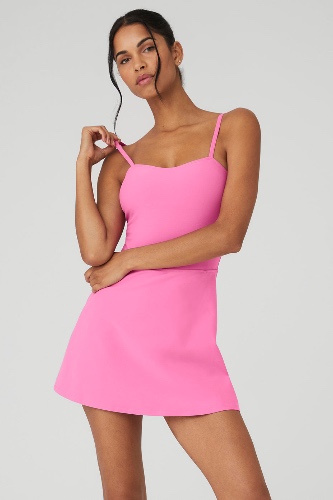 Alosoft Courtside Tennis Dress - Paradise Pink | Paradise Pink / XS