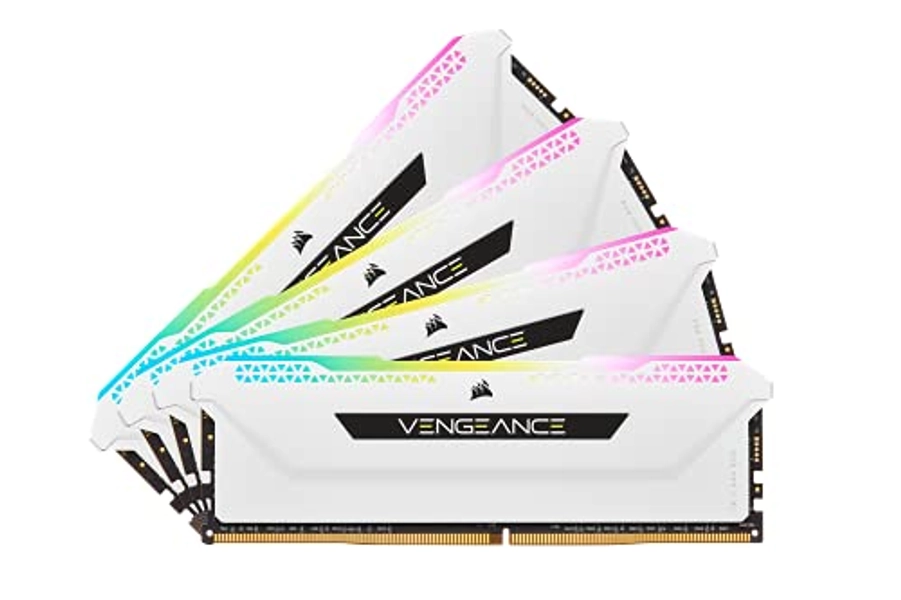 CORSAIR Vengeance RGB PRO SL 32GB (4x8GB) DDR4 3600 (PC4-28800) C18 1.35V - White