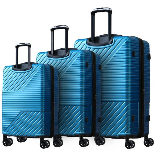 3-Piece Hard-shell Luggage Set - Blue