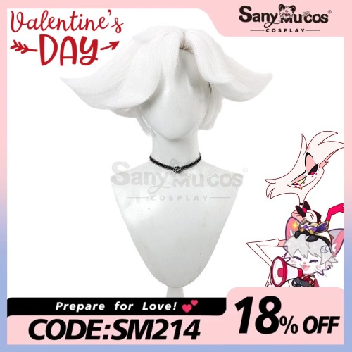 【In Stock】Anime Hazbin Hotel Cosplay Angel Dust Cosplay Wig