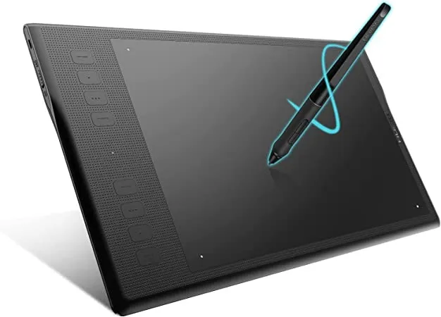 HUION INSPIROY Q11K V2 Wireless Graphics Drawing Tablet Tilt Function Upgraded Battery-Free Pen with 8192 Pen Pressure 8 Express keys&18 Pen Nibs