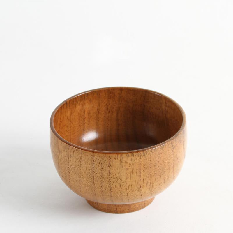 Japanese Style Wooden Bowl - 280ml (10x7cm)