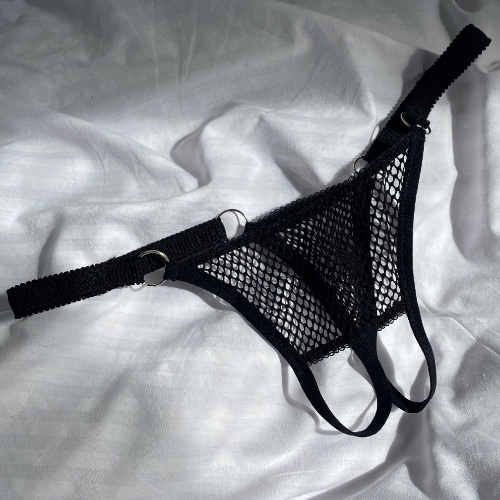 Fishnet Crotchless Panties