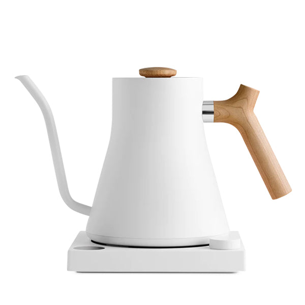 Fellow Stagg EKG Electric Kettle | Matte White / Maple
