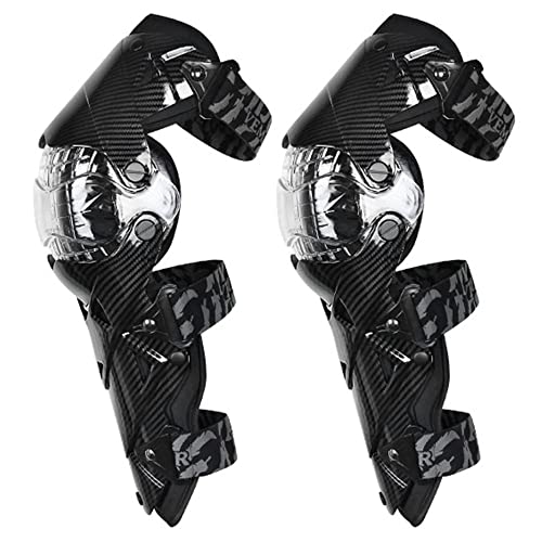 Motorcycle Knee and Shin Guards Motorcycle Protective Gear for Men Hard Collision Avoidance Motocross Racing Knee Protector Shin Guards Dirt Bike Knee Guards Shin Protector - Black-(Knee Shin Guards)