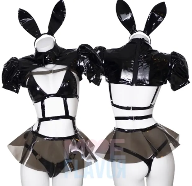 Cyber Bunny Set | Black / XS/S