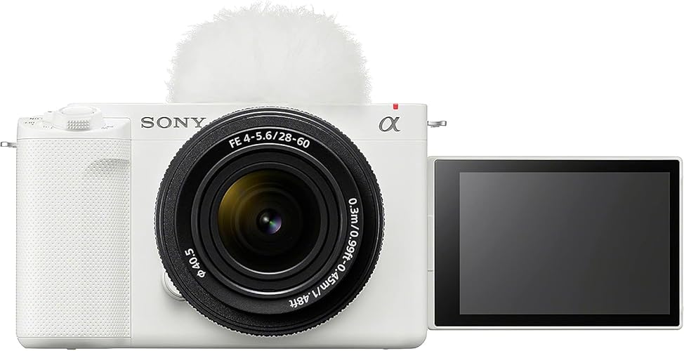 Sony Alpha ZV-E1 Full-frame Interchangeable Lens Mirrorless Vlog Camera with 28-60mm Lens - White Body - White - Body w/kit