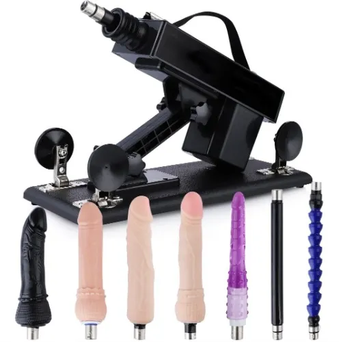 Adjustable Sex Thrusting Machine Gun With 7pcs Attachments