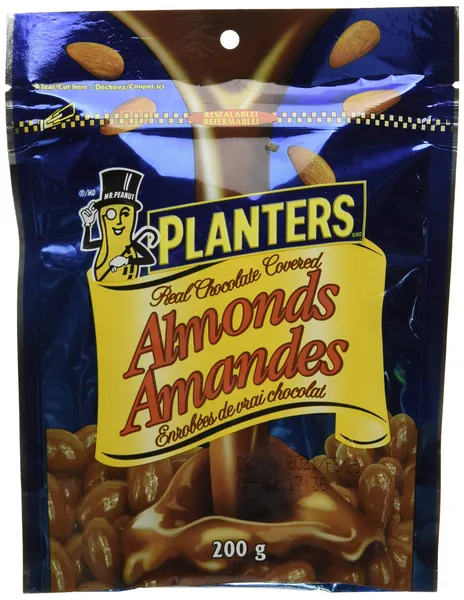Planters Chocolate Covered Almonds, 200 Grams