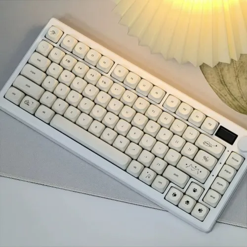 Cute Milky White Keycaps
