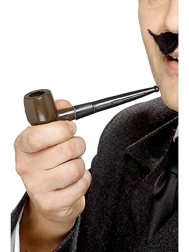 Smiffys Plastic Smoking Pipe Costume Accessory,Brown,One Size