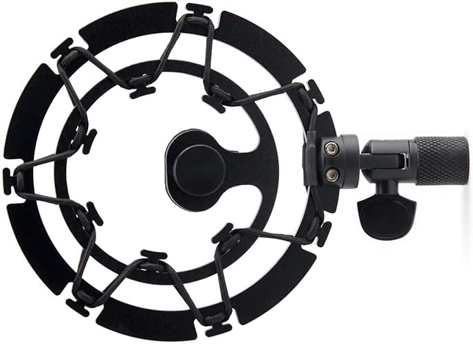 Auphonix Shock Mount for Yeti X, Yeti Nano, Yeti Snowball, and Other mics with 5/8 Mount - Black-1