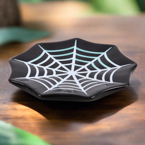 Spiderweb Trinket Dish Gothic Home Decor