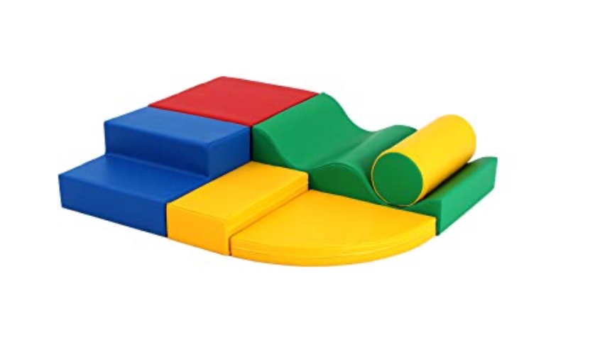 IGLU Set 28 Soft Play Forms Soft Play Equipment Climb and Crawl Playground for Kids 6 Forms (Multi Color) - multi color