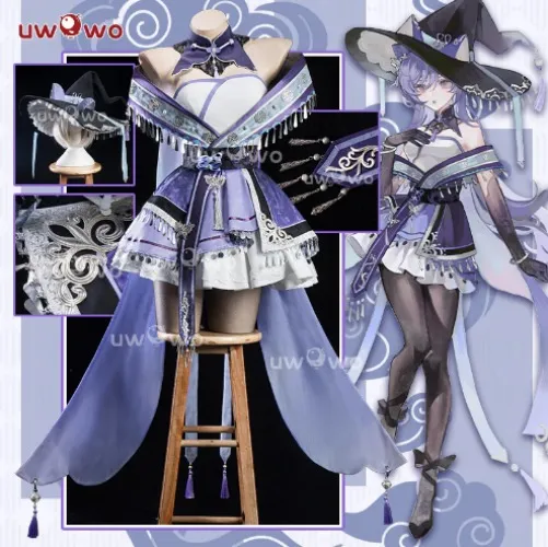 Uwowo Genshin Impact Fanart Keqing Witch Cosplay Costume