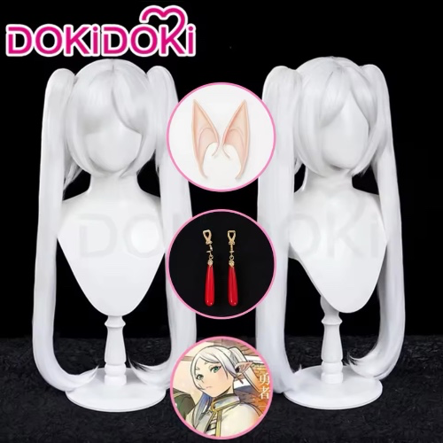 Frieren Wig + Ears + Earring