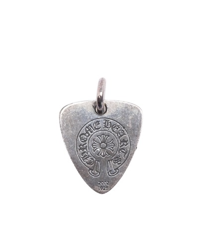 Horseshoe & Plus Cross Guitar Pick Pendant | OS / Silver