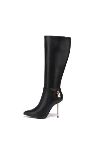 Giaro Giaro LEANDRA BLACK MATTE KNEE BOOTS