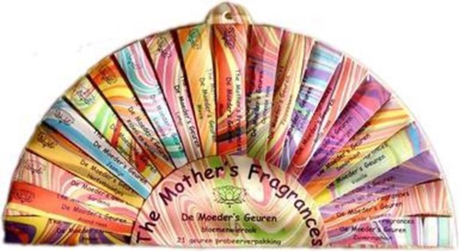 De Moeder's Geuren - Wierook waaier 21 x 4 = 84 stokjes Bloemen Geuren - India