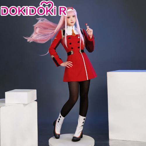 【Ready For Ship】【Size S-3XL】DokiDoki-R Anime Cosplay DARLING in the FRANXX Zero Two Cosplay CODE 002 Costume Women