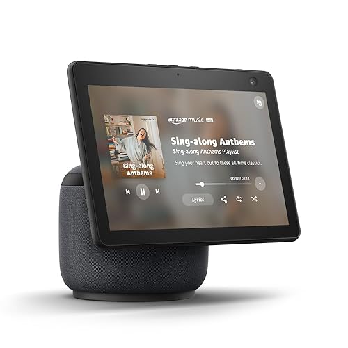 Amazon Echo Show 10 (newest model), HD smart display with premium sound, motion and Alexa, Charcoal - Charcoal - Device Only
