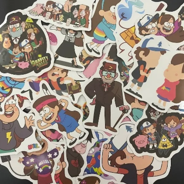 100pcs Anime Gravity Falls Stickers For DIY Car Motorcycle Travel Luggage Guitar Graffiti Sticker Home Decor Kids Gifts
